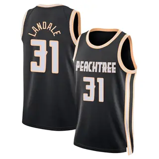 Atlanta Hawks Men's Jock Landale Black Swingman 2025/26 City Edition Jersey