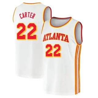 Atlanta Hawks Youth Devin Carter White Fast Break 2020/21 Jersey - Association Edition